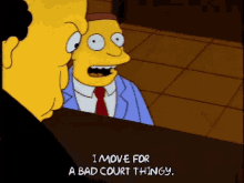 Law School The Simpsons GIF - Law School The Simpsons I Move For GIFs
