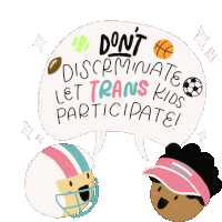 Let Trans Kids Play Dont Discriminate Sticker - Let Trans Kids Play Dont Discriminate Let Trans Kids Participate Stickers