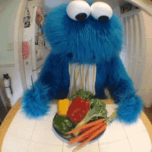 Cookie Monster Healthy Food GIF - Cookie Monster Healthy Food Nope GIFs