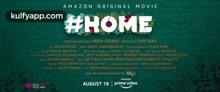 the amazon original movie #home is released on august 19