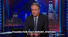 Jon Stewart Thanks F Or That Report GIF - Jon Stewart Thanks F Or That Report The Daily Show GIFs