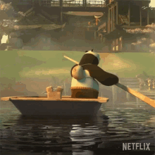 Rowing Po GIF - Rowing Po Kung Fu Panda Dragon Knight GIFs