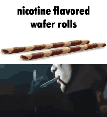 nicotine wafer rolls smoking smoking wafer rolls
