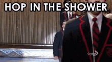 Glee Hop In The Shower GIF - Glee Hop In The Shower School GIFs