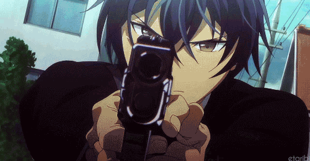 Black Bullet Rentaro Satomi GIF