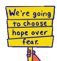 Choose Hope Over Fear Trump Sticker - Choose Hope Over Fear Trump Hope Stickers