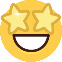 A Emoji Coluilned By Is Star Eyes And Grinning Featrure Name Happy Yay Star Sticker - A Emoji Coluilned By Is Star Eyes And Grinning Featrure Name Happy Yay Star Stickers