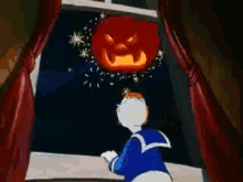 Scary Pumpkin GIF - Donald Duck Trick Or Treat Spooky GIFs