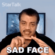 Sad Face Neil Degrasse Tyson GIF - Sad Face Neil Degrasse Tyson Startalk GIFs
