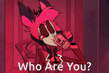 Hazbin Hotel Alastor GIF - Hazbin Hotel Alastor Who Are You GIFs