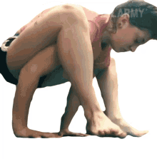 flexible hand stand balance trick yoga