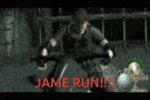Jame Run GIF - Jame Run Leon S Kennedy GIFs