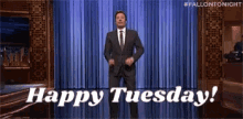 Happy Tuesday Jimmy Fallon GIF - Happy Tuesday Jimmy Fallon GIFs