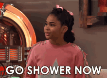 go shower now millicent icarly you stink take a shower