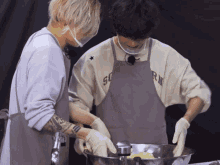 Taekook Taekook Giggle GIF - Taekook Taekook Giggle Taekook Cooking GIFs