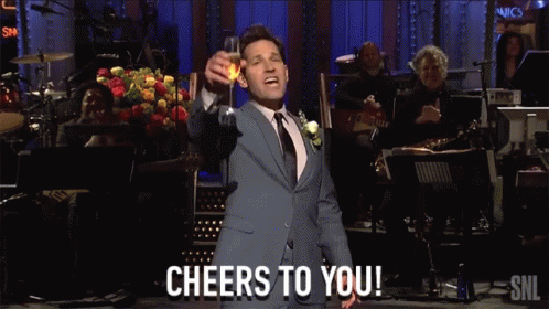 Cheers To You Cheers GIF - Cheers To You Cheers Raising Glass - Discover &  Share GIFs
