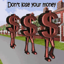 Dont Lose Your Money Dollars GIF