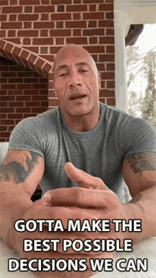 Gotta Make The Best Possible Decisions We Can Dwayne Johnson GIF - Gotta Make The Best Possible Decisions We Can Dwayne Johnson The Rock GIFs