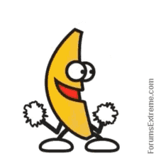 excited banana