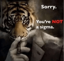 a tiger in a suit is smoking a cigarette .