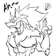 vinfang wolf werewolf furry muscles