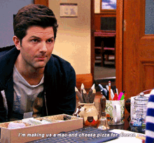 Parks And Rec Ben Wyatt GIF - Parks And Rec Ben Wyatt Mac And Cheese Pizza GIFs