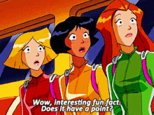 Totally Spies Sam GIF - Totally Spies Sam Wow Interesting Fun Fact GIFs