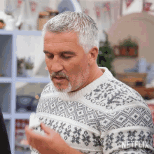 Eating Dessert Paul Hollywood GIF - Eating Dessert Paul Hollywood The Great British Baking Show Holidays GIFs