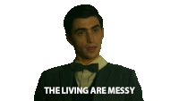 The Living Are Messy Edwin Sticker