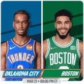 Oklahoma City Thunder Vs. Boston Celtics Pre Game GIF - Nba Basketball Nba 2021 GIFs