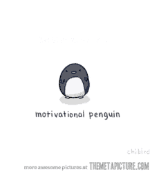 Motivational Penguin Motivate GIF