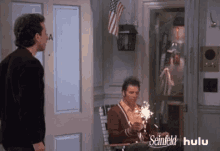 Kramer Seinfeld Happy4th Of July GIF - Kramer Seinfeld Happy4th Of July Sparklers GIFs