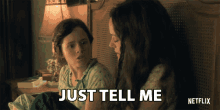 Just Tell Me Young Shirley GIF - Just Tell Me Young Shirley Lulu Wilson GIFs
