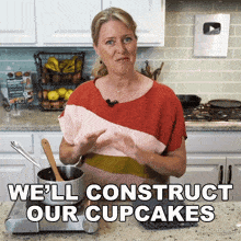 We'Ll Construct Our Cupcakes Jill Dalton GIF - We'Ll Construct Our Cupcakes Jill Dalton The Whole Food Plant Based Cooking Show GIFs