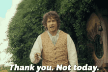 Thank You Thank You Not Today GIF - Thank You Thank You Not Today Lotr GIFs