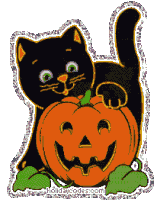 Halloween Cat Sticker - Halloween Cat Stickers