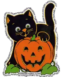 Halloween Cat Sticker - Halloween Cat Stickers