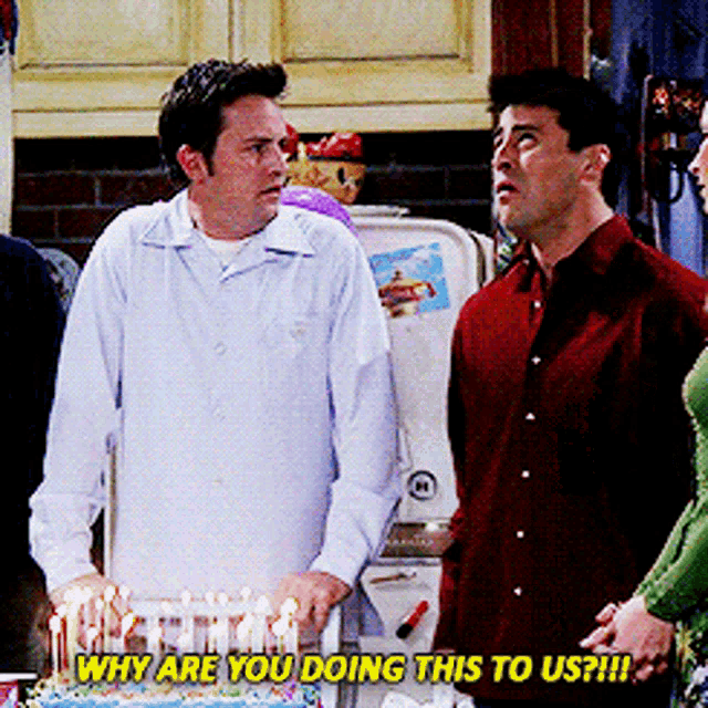 Friends Joey Tribbiani GIF - Friends Joey Tribbiani Why Are You Doing This To Us GIFs