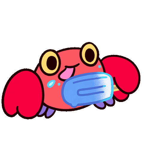 Licking Popsicle Crabby Crab Sticker - Licking Popsicle Crabby Crab Pikaole Stickers