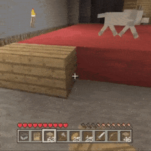 a screenshot of a video game shows a rabbit laying on the ground