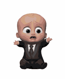 boss baby baby suit dapper hungry