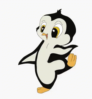 cute animated penguin