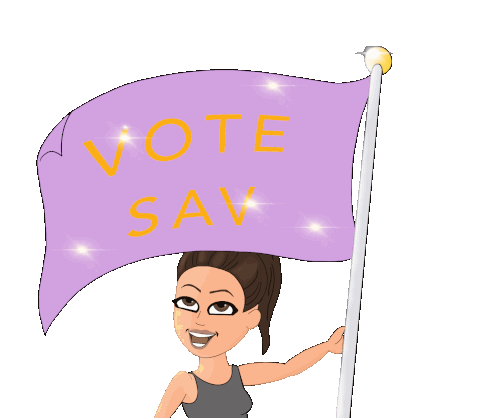 Vote Sav Flag Sticker - Vote Sav Flag Waving Stickers