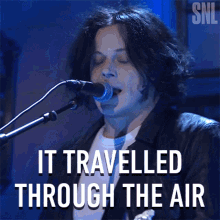 It Travelled Through The Air Jack White GIF - It Travelled Through The Air Jack White Saturday Night Live GIFs
