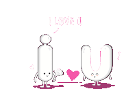 Downsign I Love You Sticker - Downsign I Love You Letters Stickers
