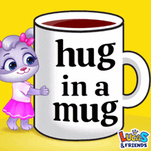 Hug In A Mug Coffee GIF - Hug In A Mug Coffee Mug GIFs
