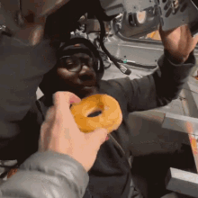 Take This Donut Rich Rebuilds GIF - Take This Donut Rich Rebuilds Eating Donut GIFs