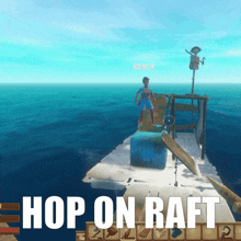 Hop On Raft GIF