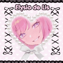 a picture of a girl with the name elysia de lis above her