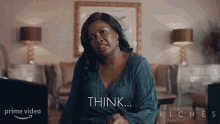 Think For A Minute Claudia Richards GIF - Think For A Minute Claudia Richards Riches GIFs